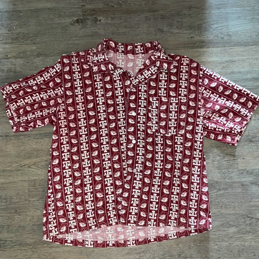 Vintage Rare Texas A&M Button Up Shirt